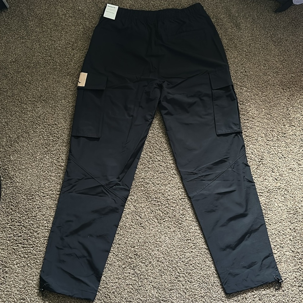Nike Jordan Flight Heritage Cargo Pants Size Large Black Hemp Men’s - Picture 2 of 6